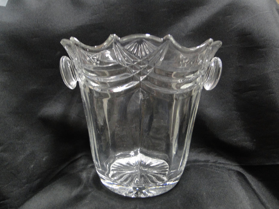 Clear w/ Cut Fan & Swag Design: Ice Bucket, 7 3/8" -- MG#051