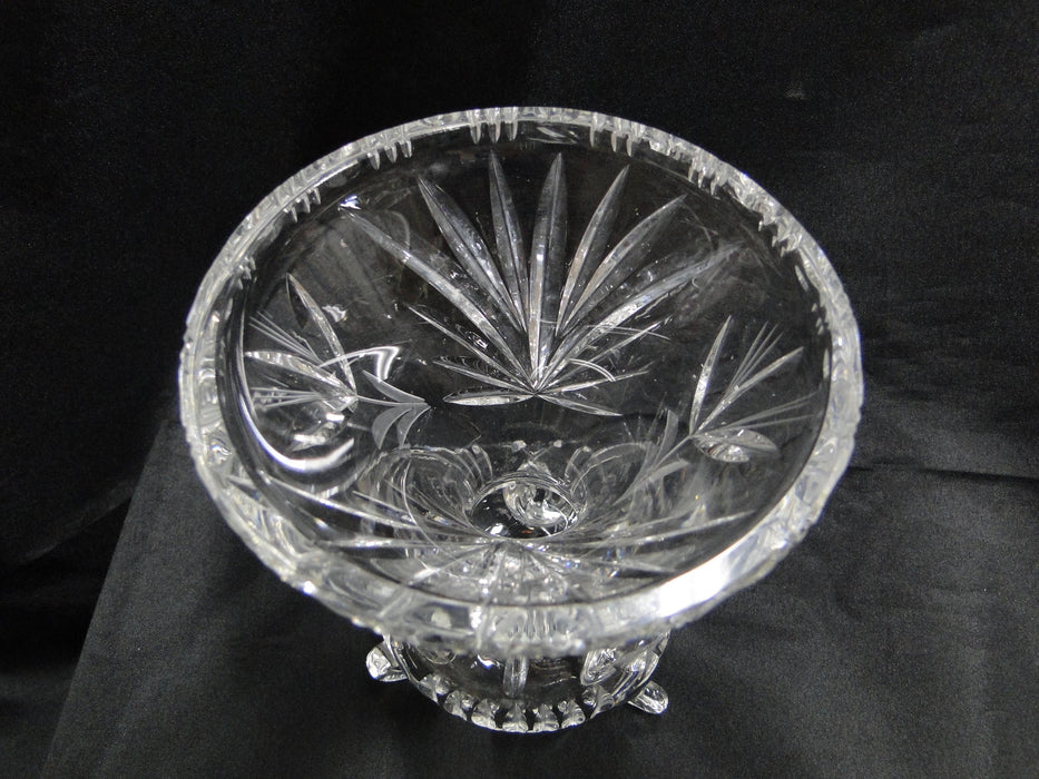 Clear, Cut Crystal: 3-Toed Vase, 4 3/4" x 5 7/8" Tall --  MG#225