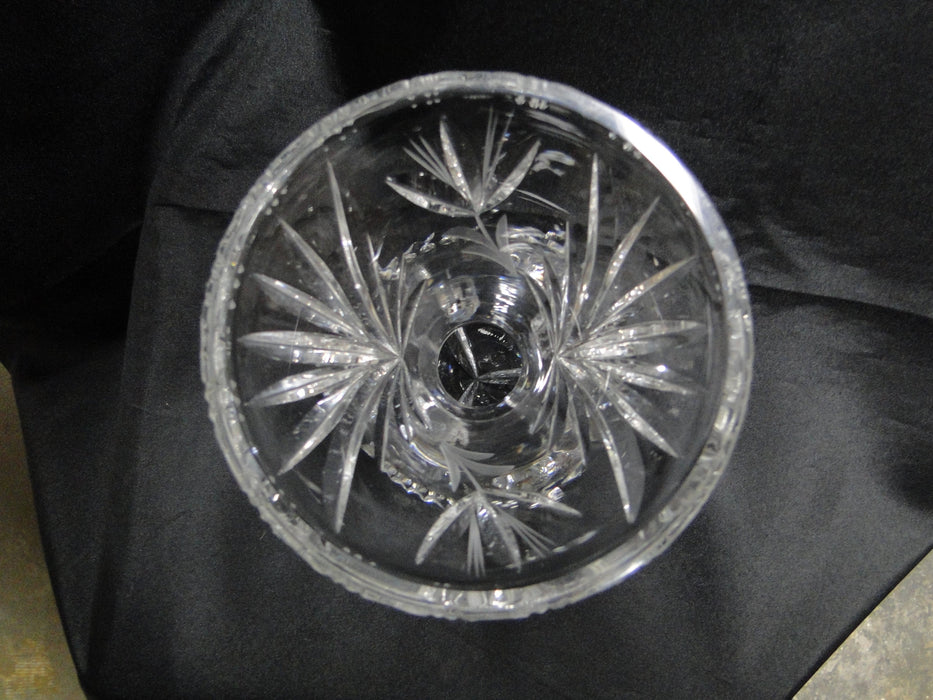 Clear, Cut Crystal: 3-Toed Vase, 4 3/4" x 5 7/8" Tall --  MG#225