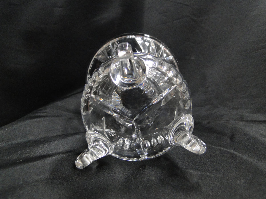 Clear, Cut Crystal: 3-Toed Vase, 4 3/4" x 5 7/8" Tall --  MG#225