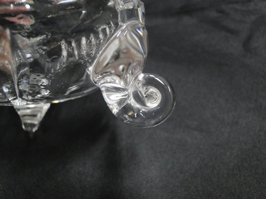 Clear, Cut Crystal: 3-Toed Vase, 4 3/4" x 5 7/8" Tall --  MG#225