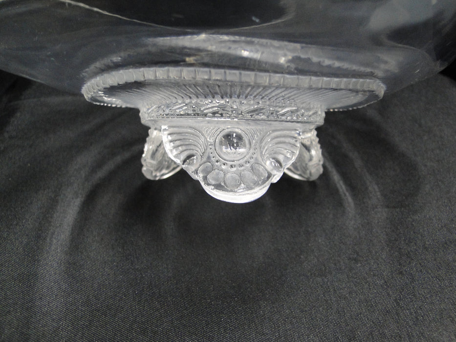 Clear, Pressed: Square Footed Dish,  5 3/4" x 2 3/4" Tall, MG#249