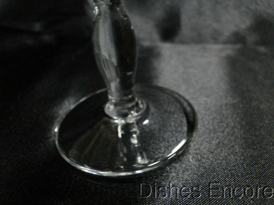 Clear w/ Etched Flowers & Leaves: Liquor Cocktail (s), 5" Tall -- CR#016