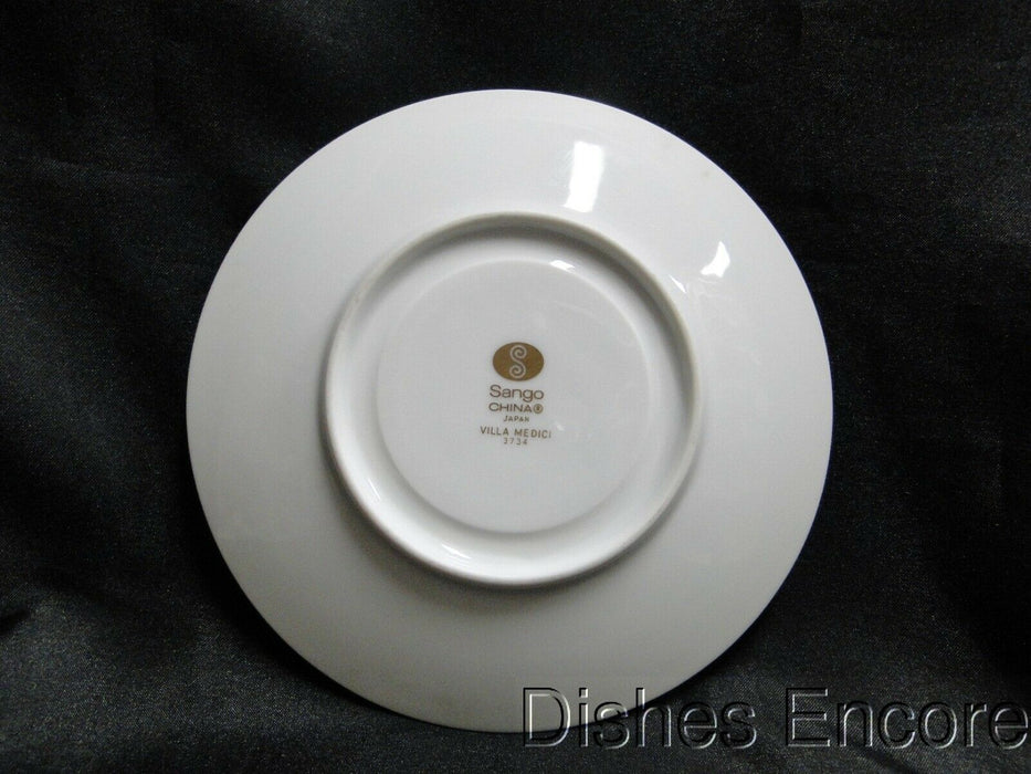 Sango Villa Medici, Blue & Green Paisley:  5 7/8" Saucer (s) Only, No Cup