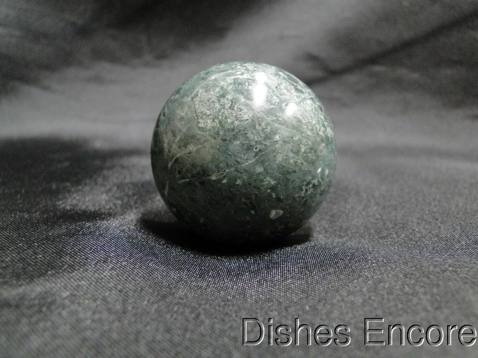 Wine Bottle Stopper: Dark Green Marble-Like Dome Top, 4 1/8", New w/ Box