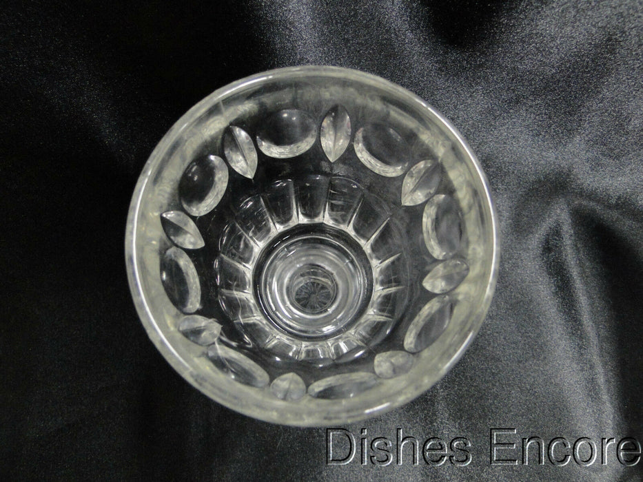 Colony Classique, Pressed Thumbprints & Wafer Stem: Water or Wine Goblet, 5 1/2"