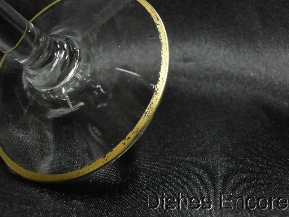 Clear w/ Double Gold Trim Gold Trim: Champagne / Sherbet (s), 4 5/8" -- CR#093