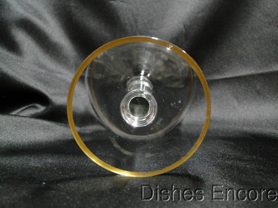 Clear w/ Double Gold Trim Gold Trim: Champagne / Sherbet (s), 4 5/8" -- CR#093