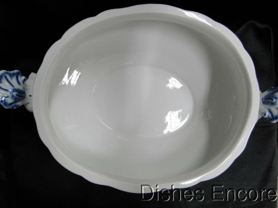 Meissen Blue Onion, "X" Backstamp: Oval Tureen w/ Lid, 9 1/2"