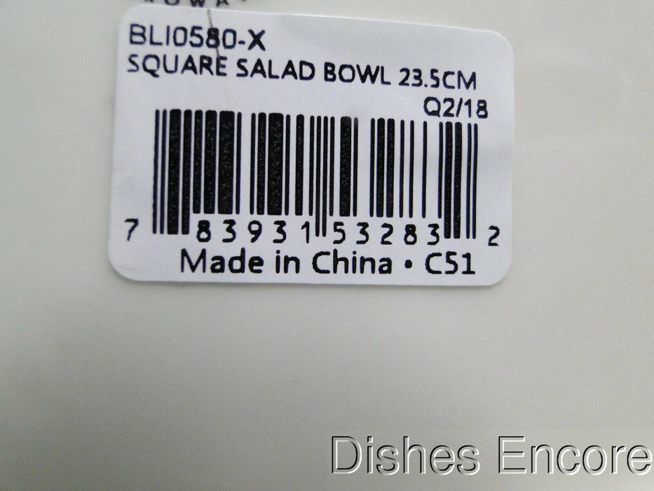 Spode Italian, Blue Scene: NEW Square Serving / Salad Bowl, Box