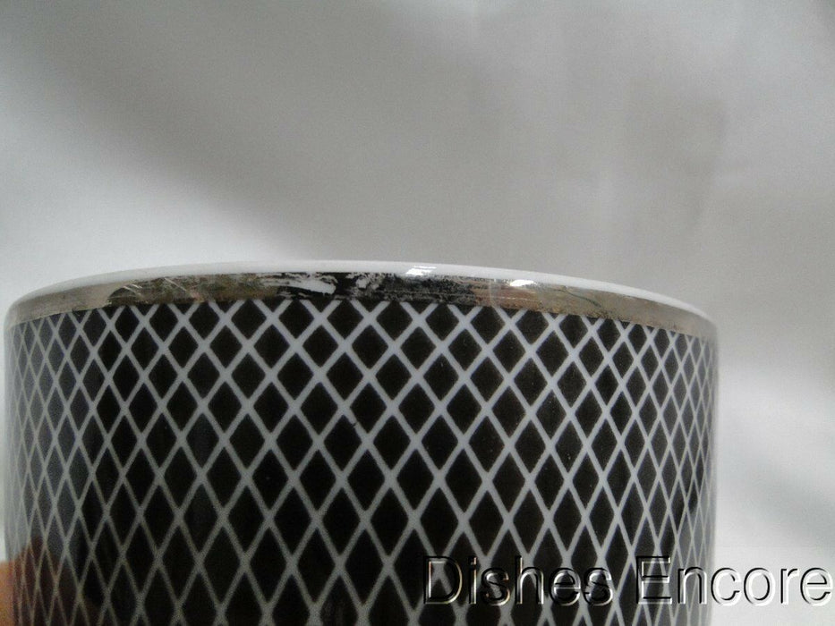 Block Midnight, Portugal, Black/White w/ Platinum: Cup & Saucer Set (s)
