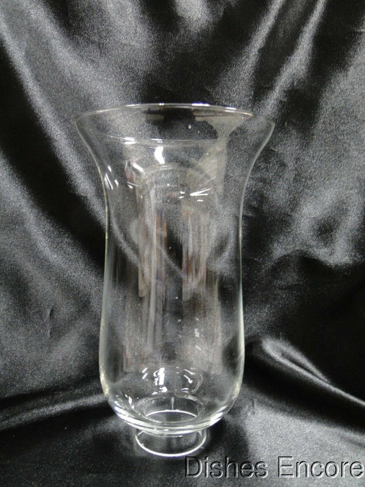 Clear w/ Cross Hatch Cuts: Hurricane Lamp & Globe, 9 5/8" Tall, MG#145