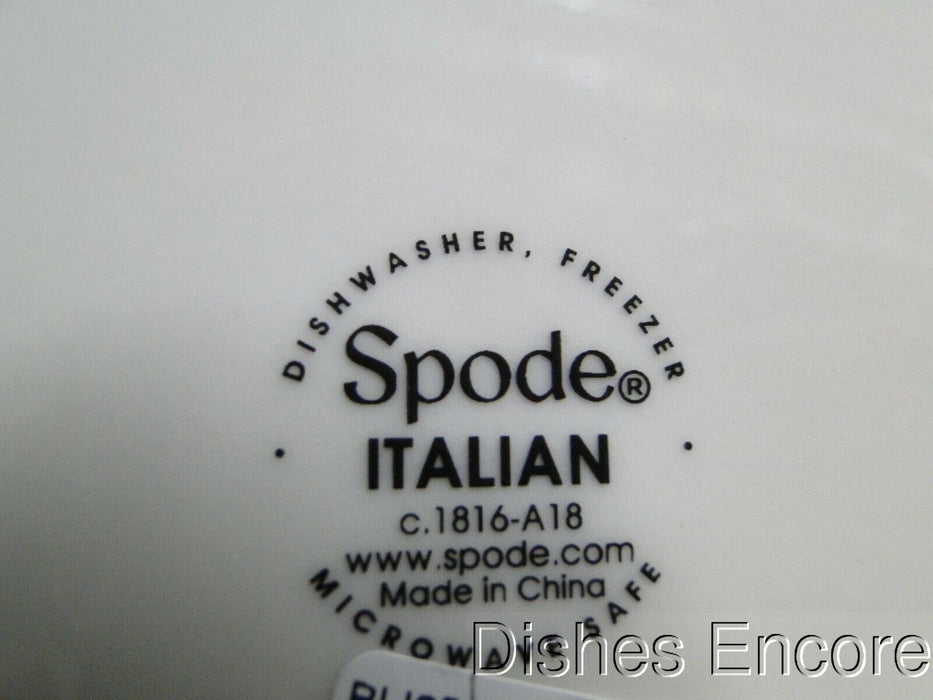 Spode Italian, Blue Scene: NEW Square Serving / Salad Bowl, Box