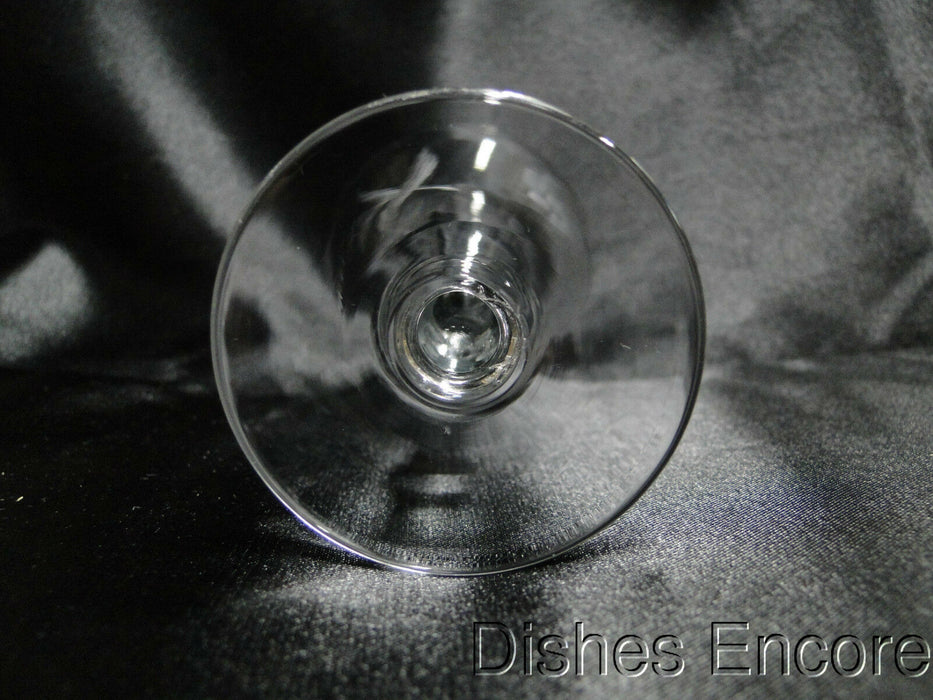 Clear w/ Etched Flowers & Leaves: Liquor Cocktail (s), 5" Tall -- CR#016