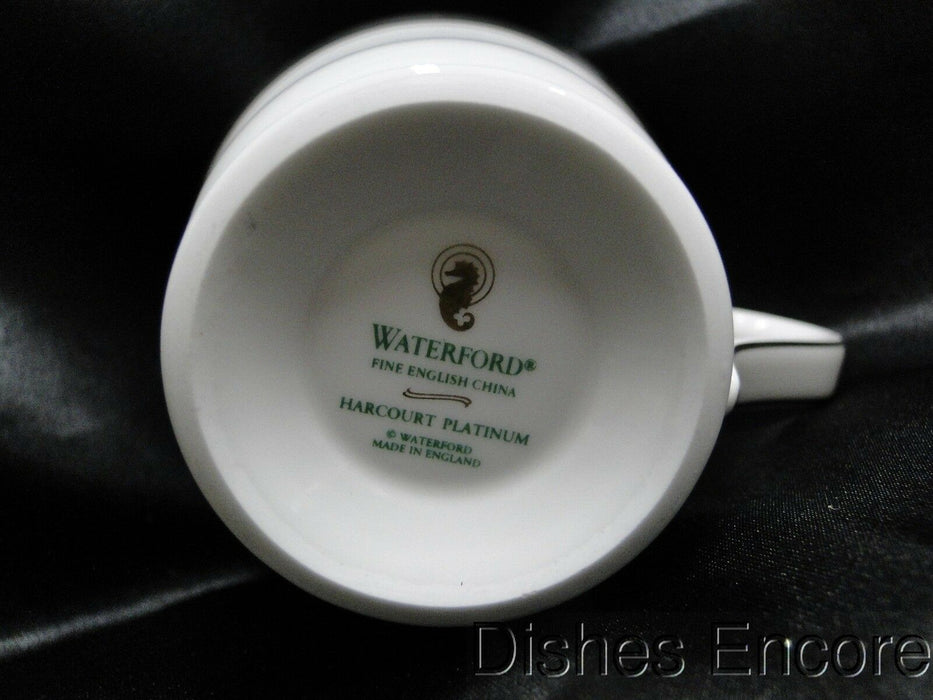 Waterford Harcourt Platinum, Platinum Bands on Rim: Cup & Saucer Set (s), 3 1/8"