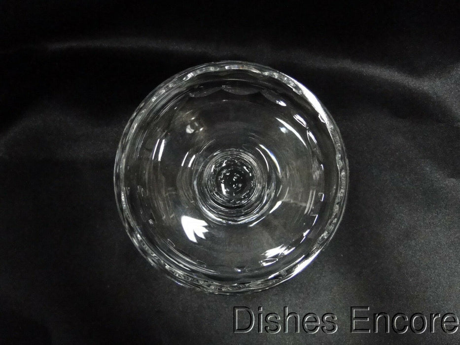 Clear w/ Vertical & Criss Cross Cuts: Hurricane Lamp & Globe 10.75" As Is MG#125