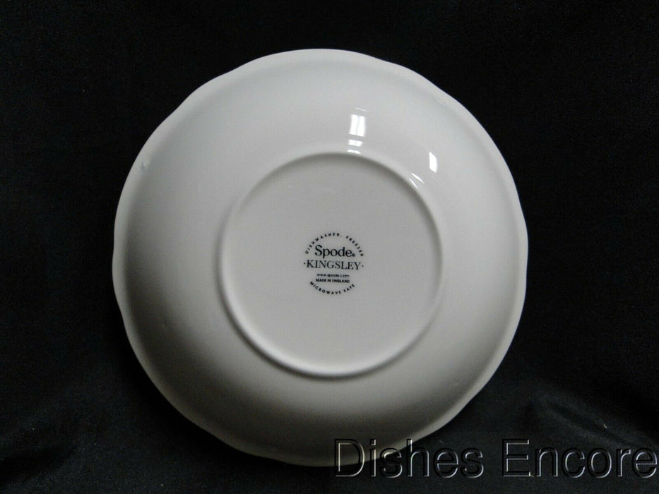Spode Kingsley, Plum Florals on White, England: NEW Cereal Bowl, 7 1/4" x 1 3/4"
