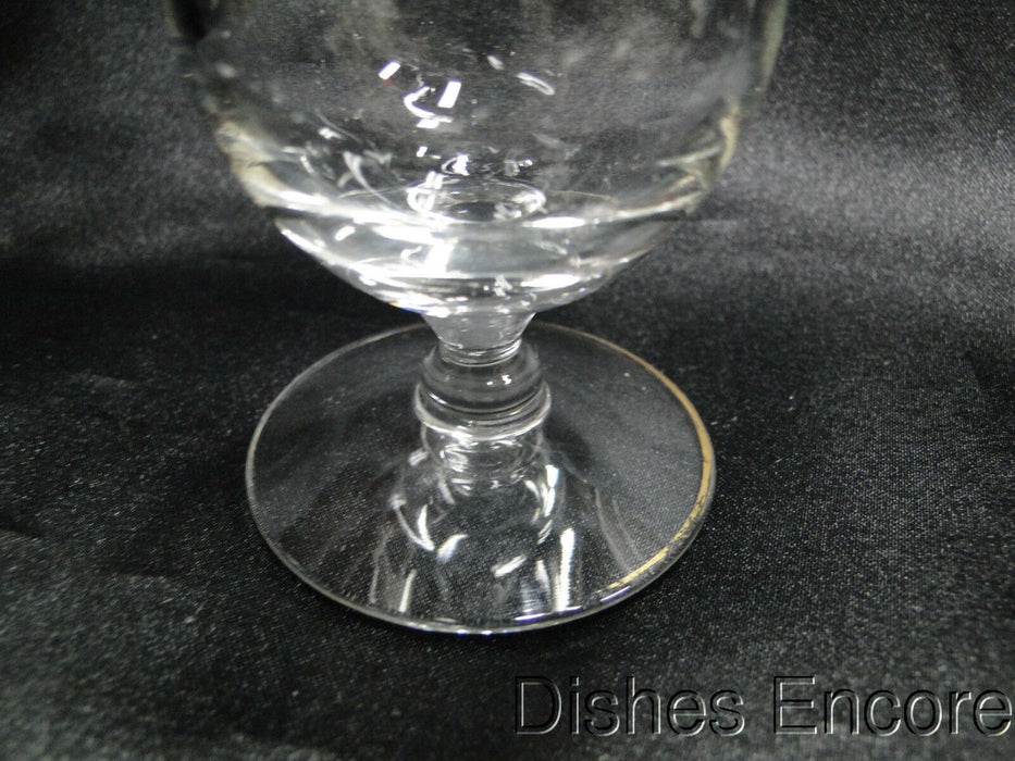 Clear w/ Double Gold Trim Gold Trim: Footed Juice, 4 3/4" Tall, As Is -- CR#093