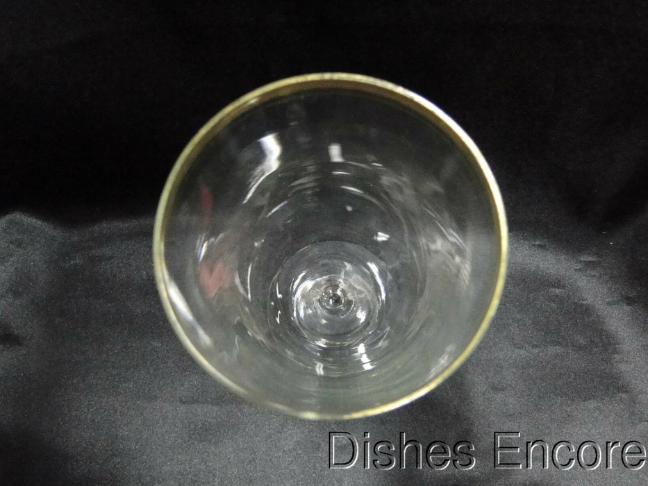 Clear w/ Double Gold Trim Gold Trim: Iced Tea (s), 7 1/8" Tall -- CR#093
