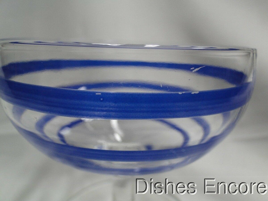 Cobalt Blue Stripes, Old Fiesta Colors: Champagne / Sherbet (s), 3 1/2" Tall