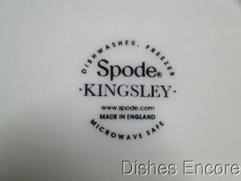 Spode Kingsley, Plum Florals on White, England: NEW Cereal Bowl, 7 1/4" x 1 3/4"