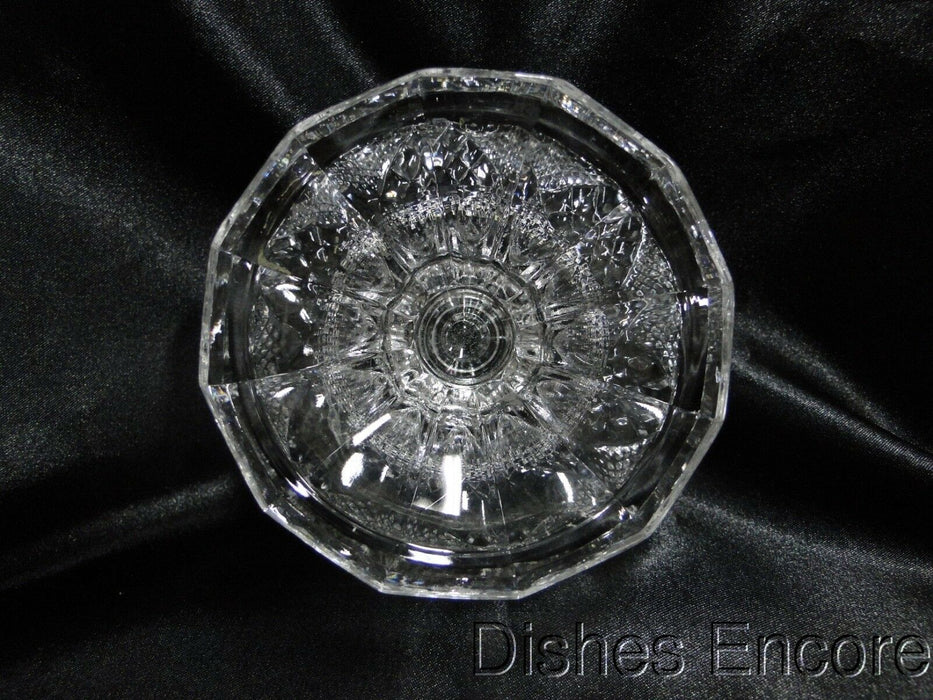 Clear w/ Cross Hatch Cuts: Hurricane Lamp & Globe, 9 5/8" Tall, MG#145