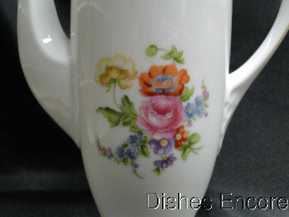 Noritake Multicolored Floral Cream White: Coffee Pot As Is, Creamer, Sugar, Cups