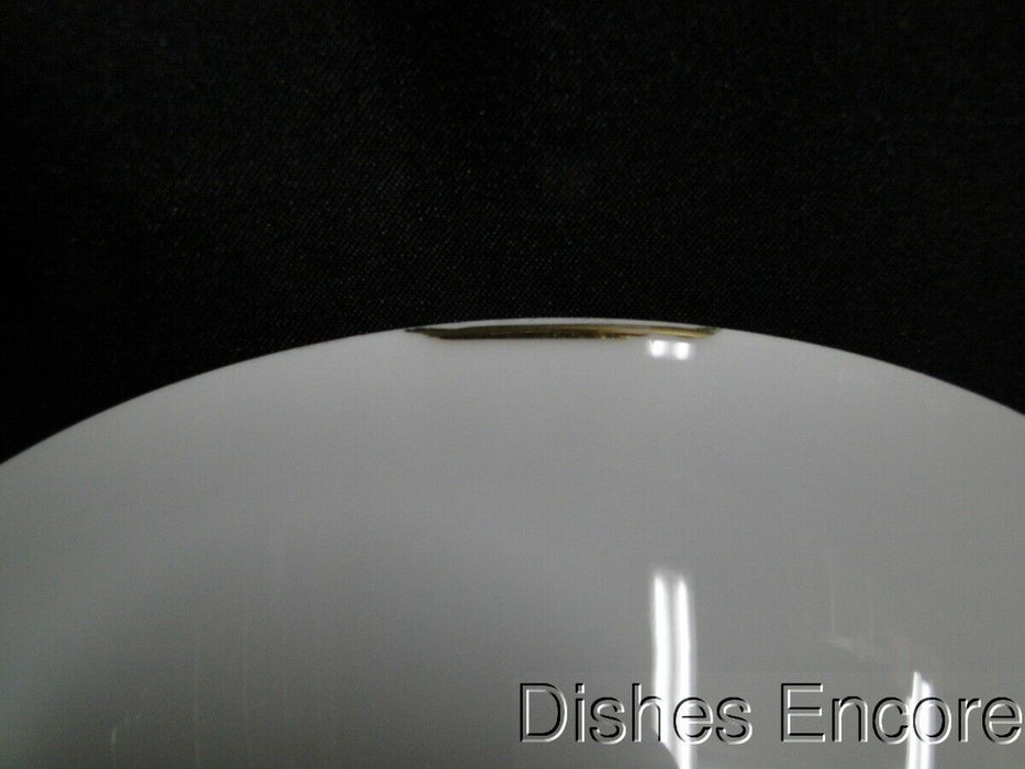 Eschenbach White w/ Gold Trim: Round Serving Bowl, 8 7/8" x 2 1/4"