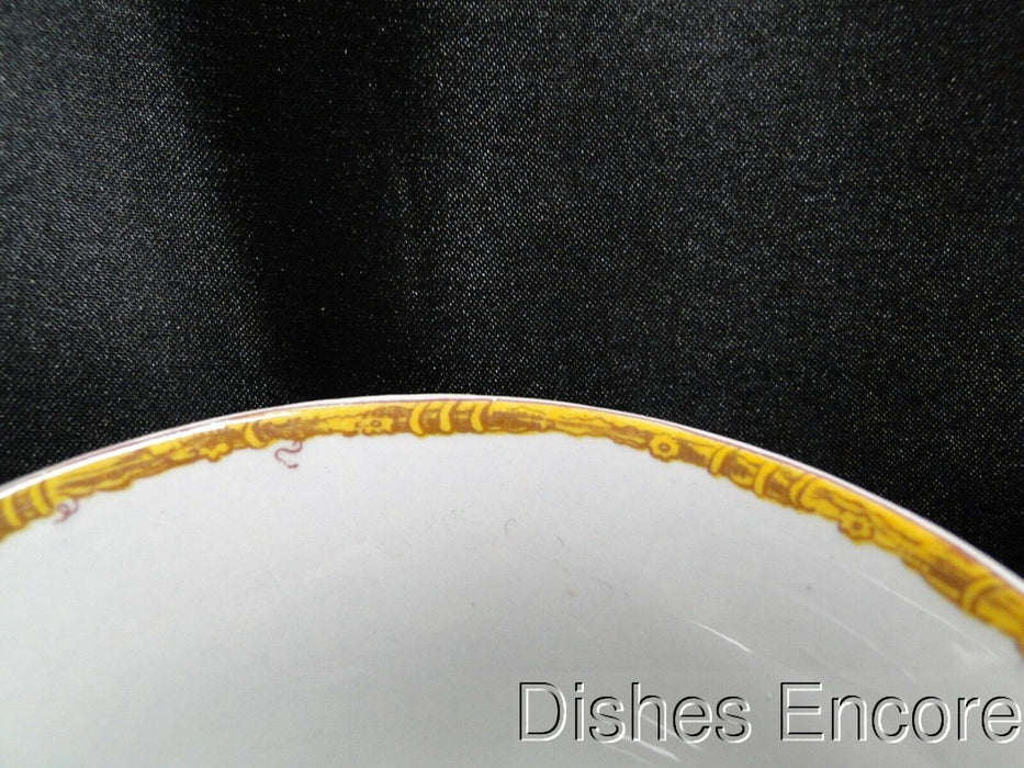Wedgwood Devon Rose, Bird, Butterfly, Flowers: Cup & Saucer Set, 2 5/8", As Is