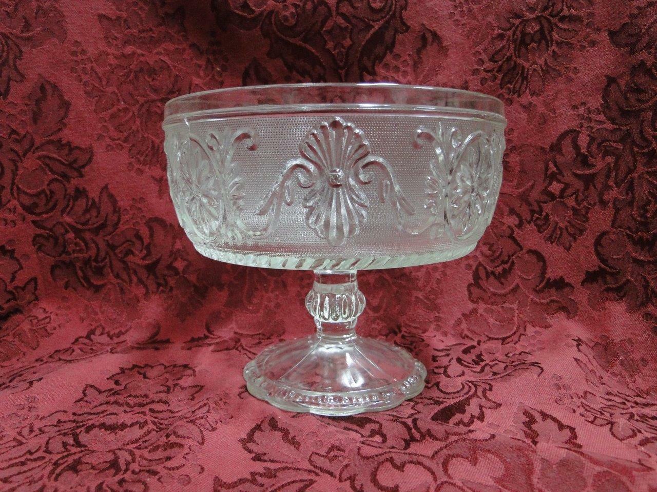Clear Sandwich Glass: Compote, 6 1/2" x 5 1/2" Tall  -- MG#234