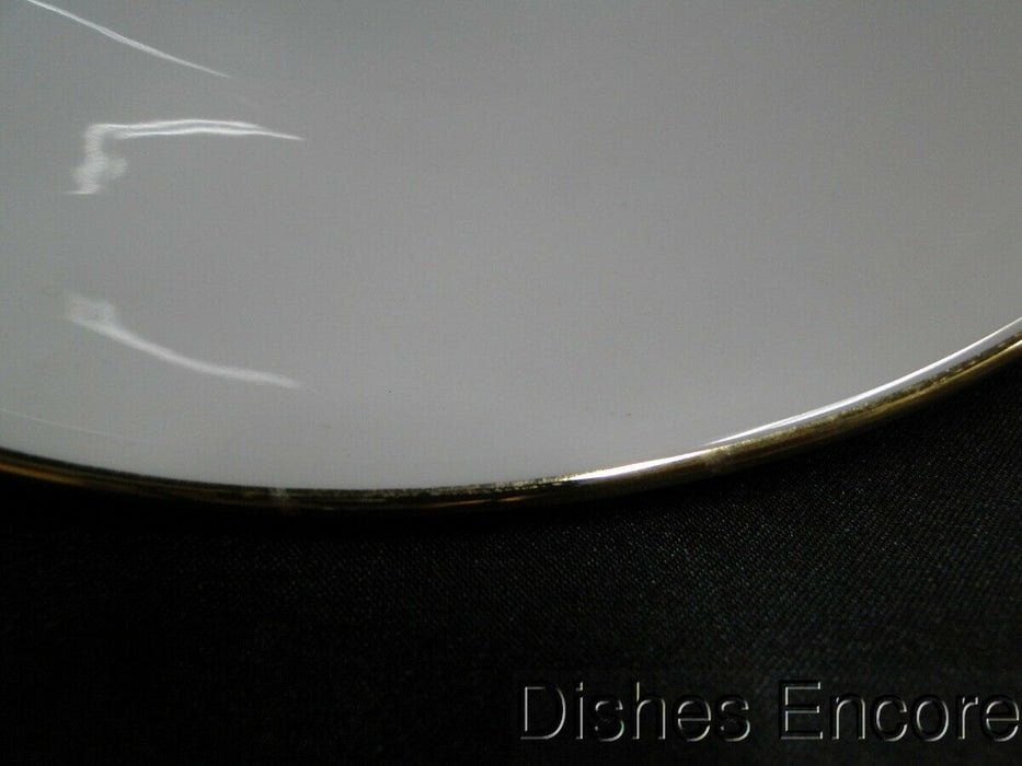 Eschenbach White w/ Gold Trim: Round Serving Bowl, 8 7/8" x 2 1/4"