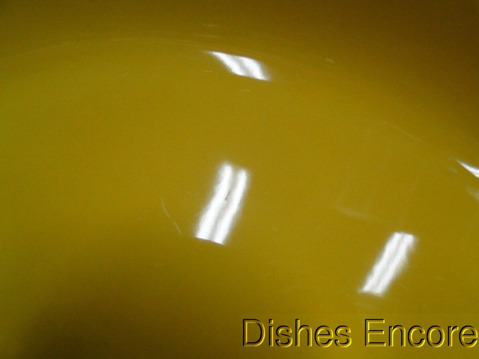 Fiesta: Yellow Oval Serving Bowl, 9 1/4", No Backstamp, As Is