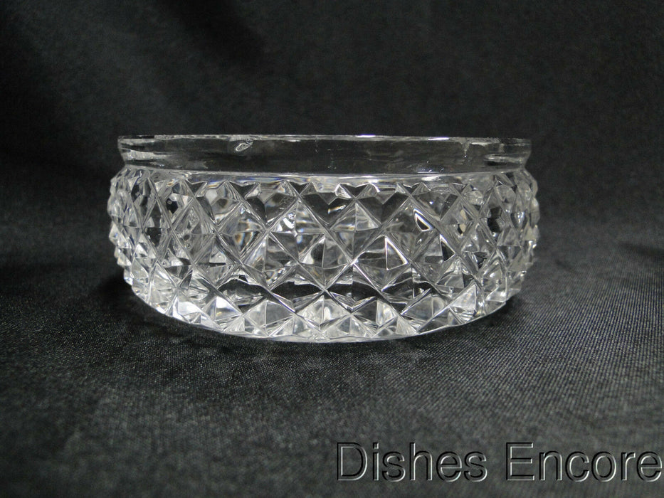 Clear w/ Cut Crosshatch Design: Two Slot Ashtray, As Is  -- MG#114