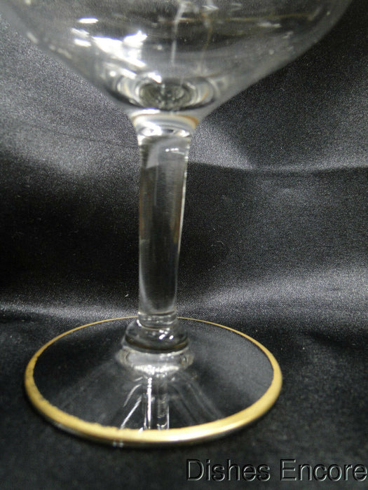 Clear w/ Double Gold Trim Gold Trim: Champagne / Sherbet (s), 4 5/8" -- CR#093
