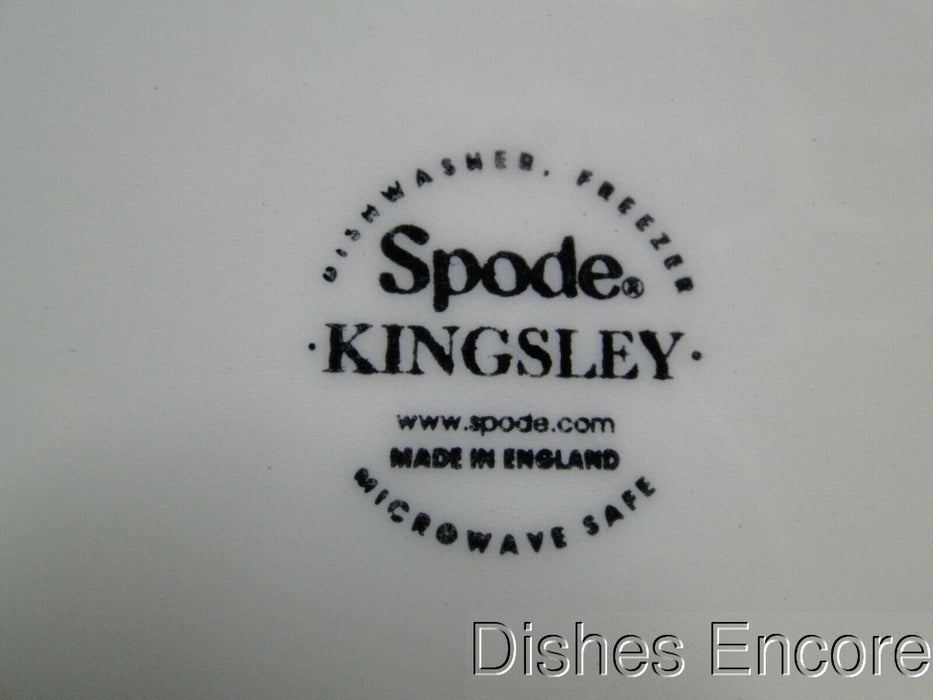 Spode Kingsley, Plum Florals on White, England: NEW Salad Plate (s), 7 1/2"