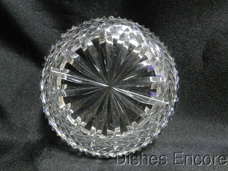 Clear w/ Cut Crosshatch Design: Two Slot Ashtray, As Is  -- MG#114