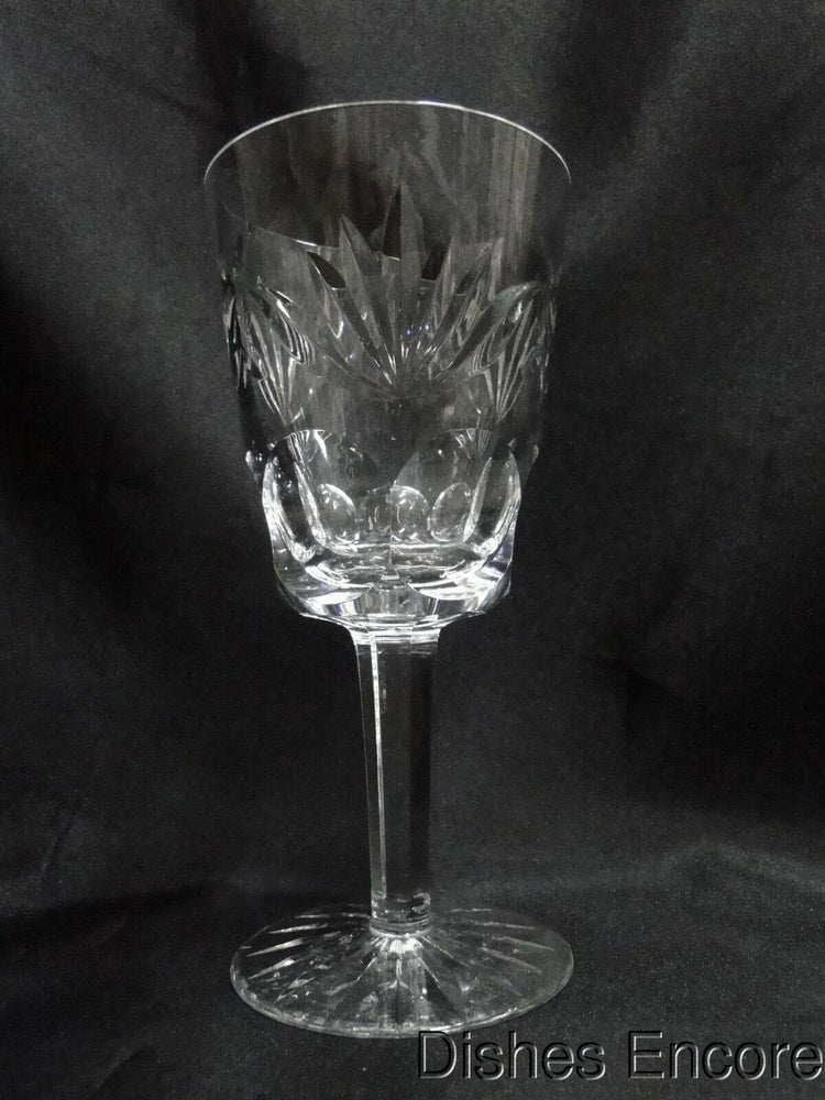 Waterford Crystal Ashling, Cut Fans & Panels: Water or Wine Goblet 7", Flaw