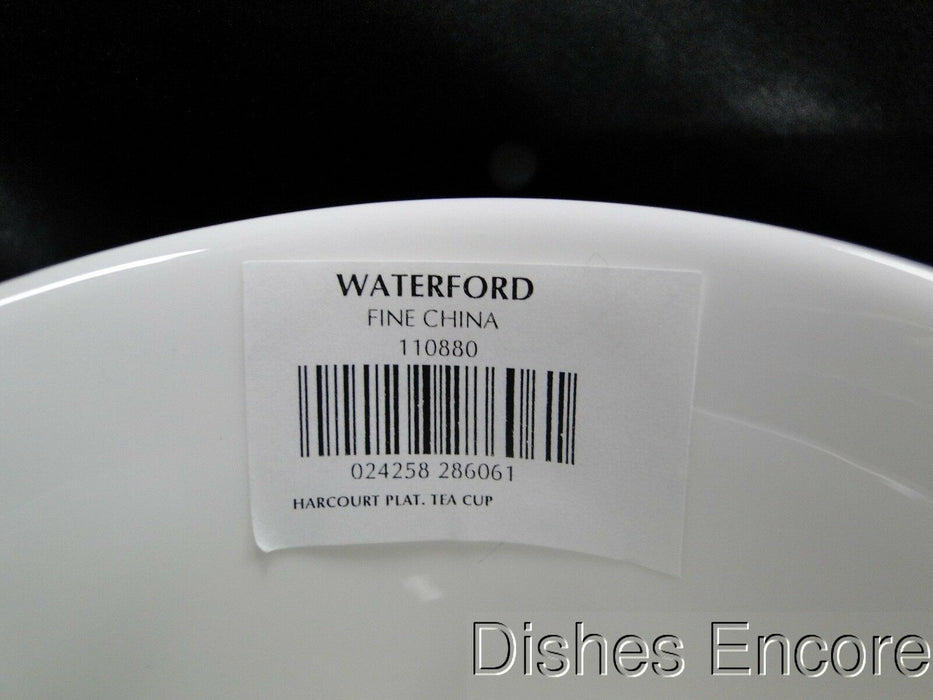 Waterford Harcourt Platinum, Platinum Bands on Rim: Cup & Saucer Set (s), 3 1/8"