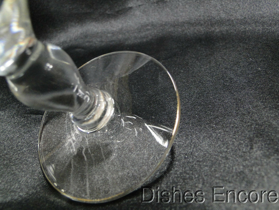 Clear w/ Double Gold Trim Gold Trim: Iced Tea (s), 7 1/8" Tall -- CR#093
