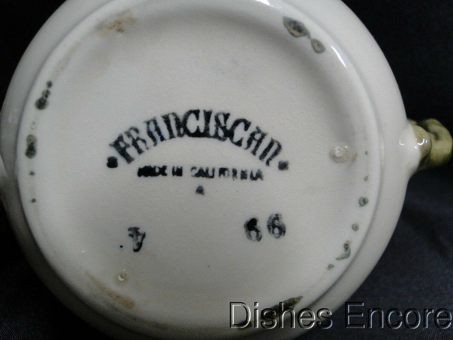Franciscan Desert Rose, USA: Sugar Bowl Bottom without Lid, 3 1/8" Tall