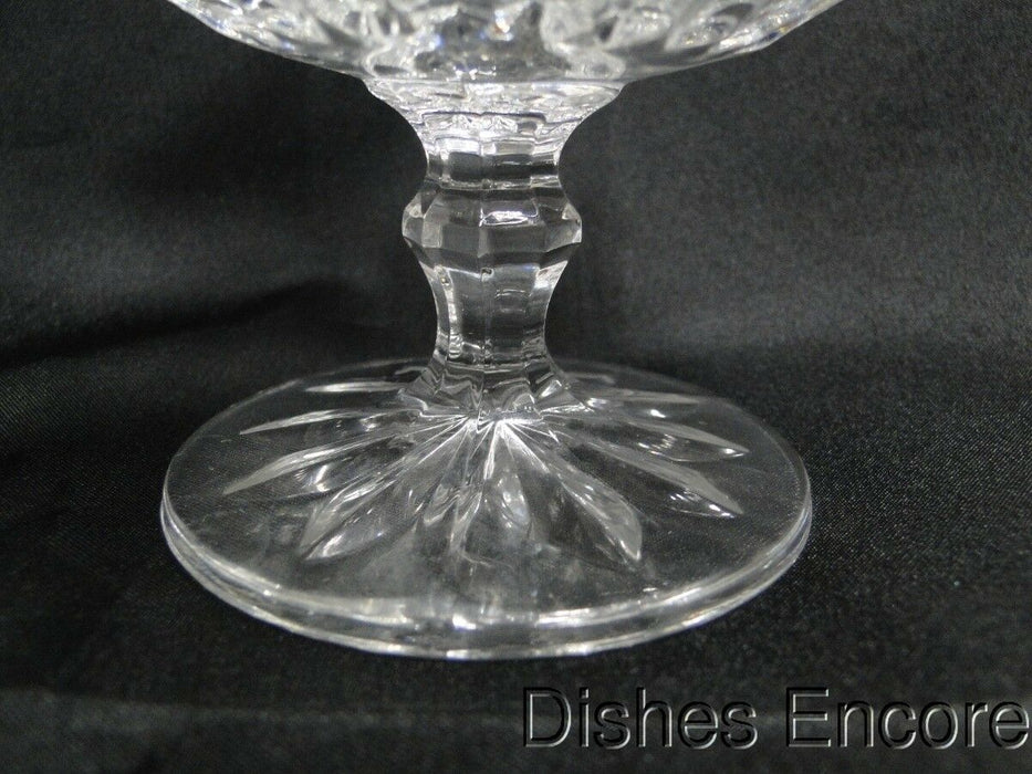 Clear, Pressed Glass, Diamond Pattern Band: Footed Dish / Compote (s) 4", CR#094