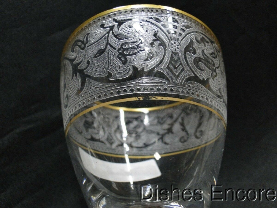 Glastonbury Lotus Brocade, Gold Trim: Wine Goblet (s), 6" Tall