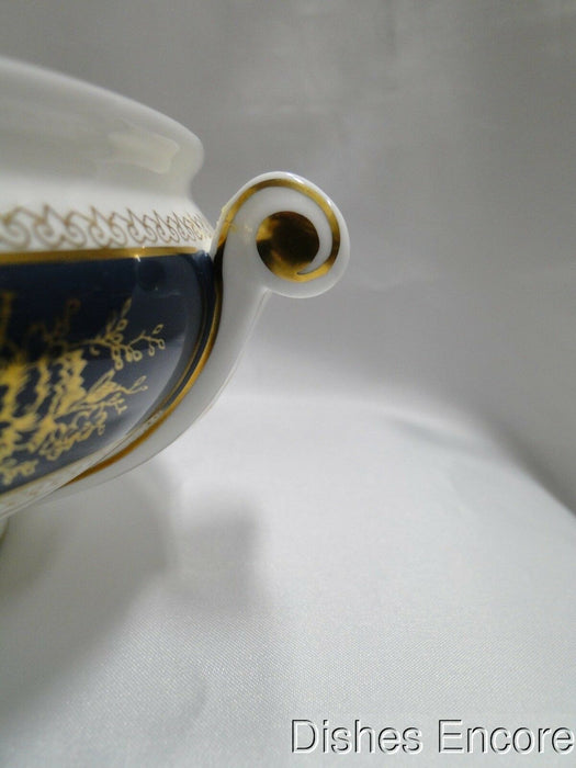 Wedgwood Columbia Blue & Gold, Dragons, Flowers: Round Serving Bowl, No Lid