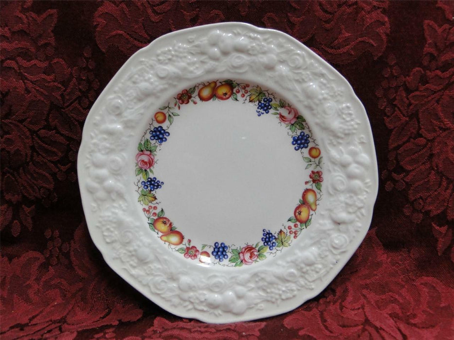 Crown Ducal Florentine Garden, Fruit: Salad Plate (s), 8", Crazing