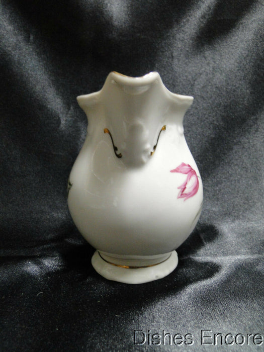 Winterling 84: Embossed Scrolls, Pink Flowers: Creamer / Cream Pitcher 4", As Is