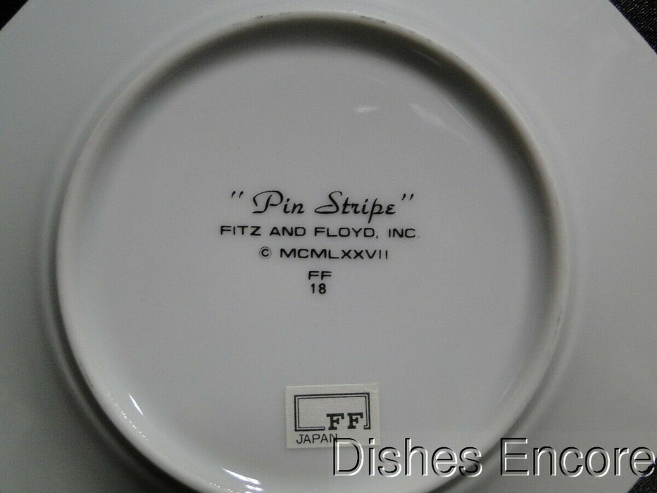 Fitz & Floyd Pin Stripe Blue: Cup & Saucer Set (s), Cup Backstamps Do Not Match