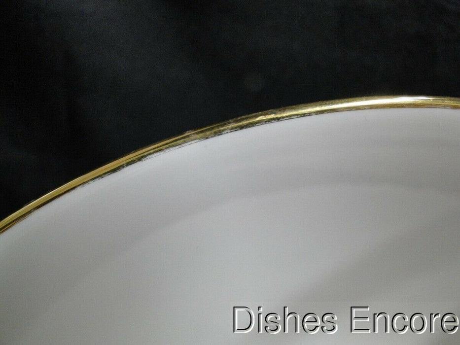 Eschenbach White w/ Gold Trim: Round Serving Bowl, 8 7/8" x 2 1/4"