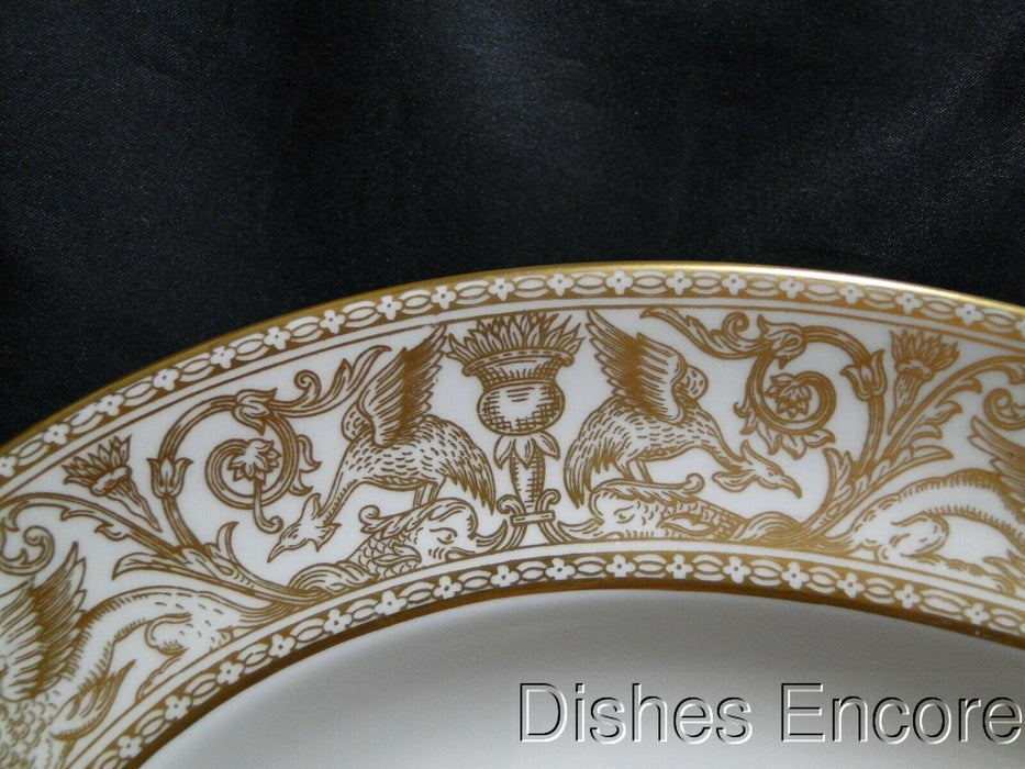 Wedgwood Gold Florentine, Dragons on White: Oval Serving Platter, 13 3/4"