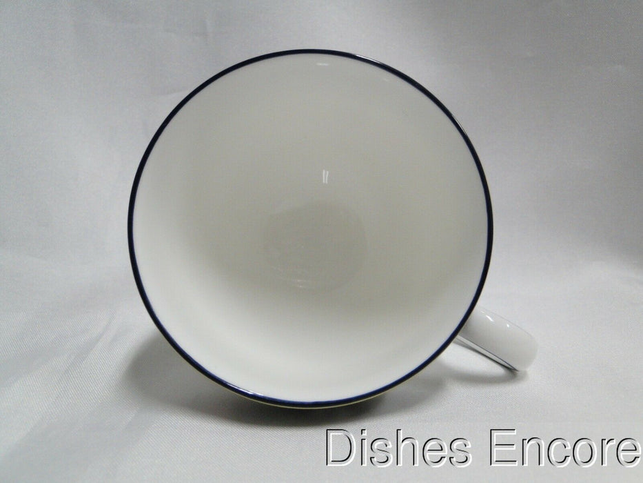Wedgwood Runnymede Blue, Pink Shells: Footed Cup & Saucer Set (s), 2 5/8" Tall