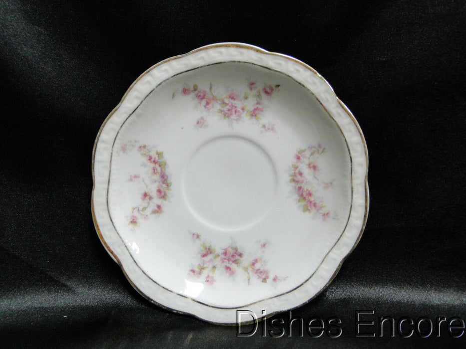 Zeh, Scherzer & Co 508, Pink Rose Garland: Cup & Saucer Set (s), 2" Tall